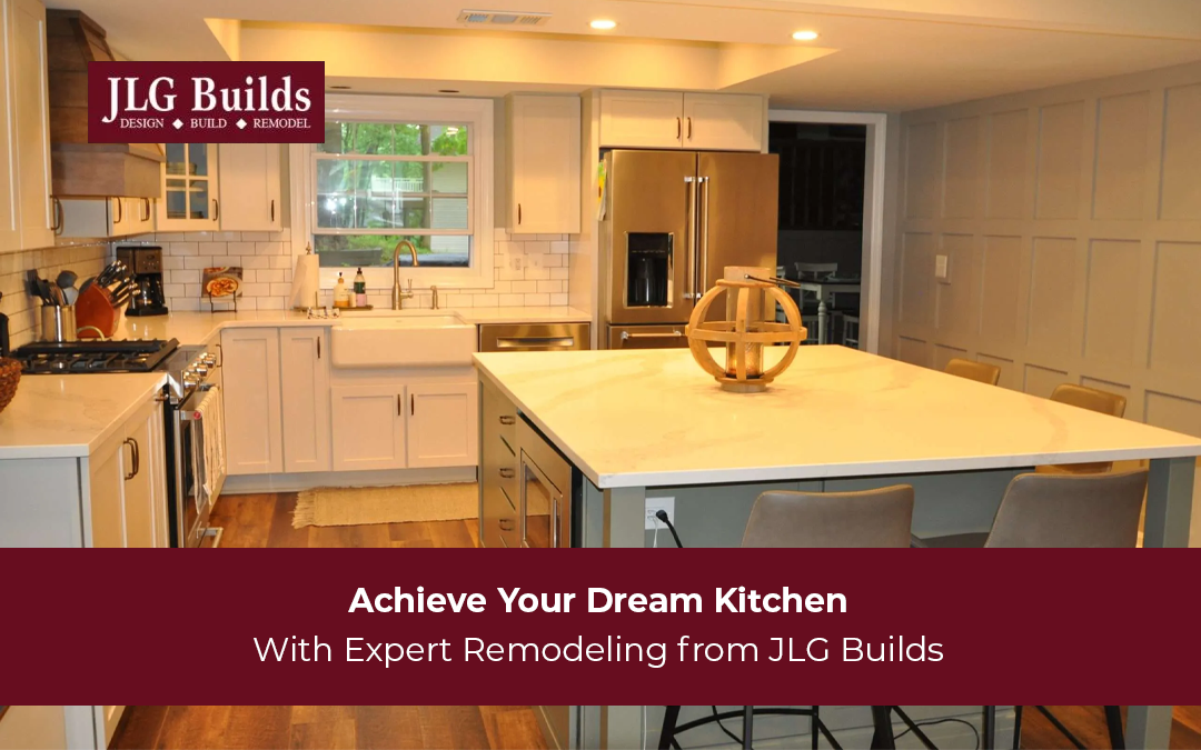 Achieve your dream kitchen with JLG Builds' remodeling services in Annapolis, MD.