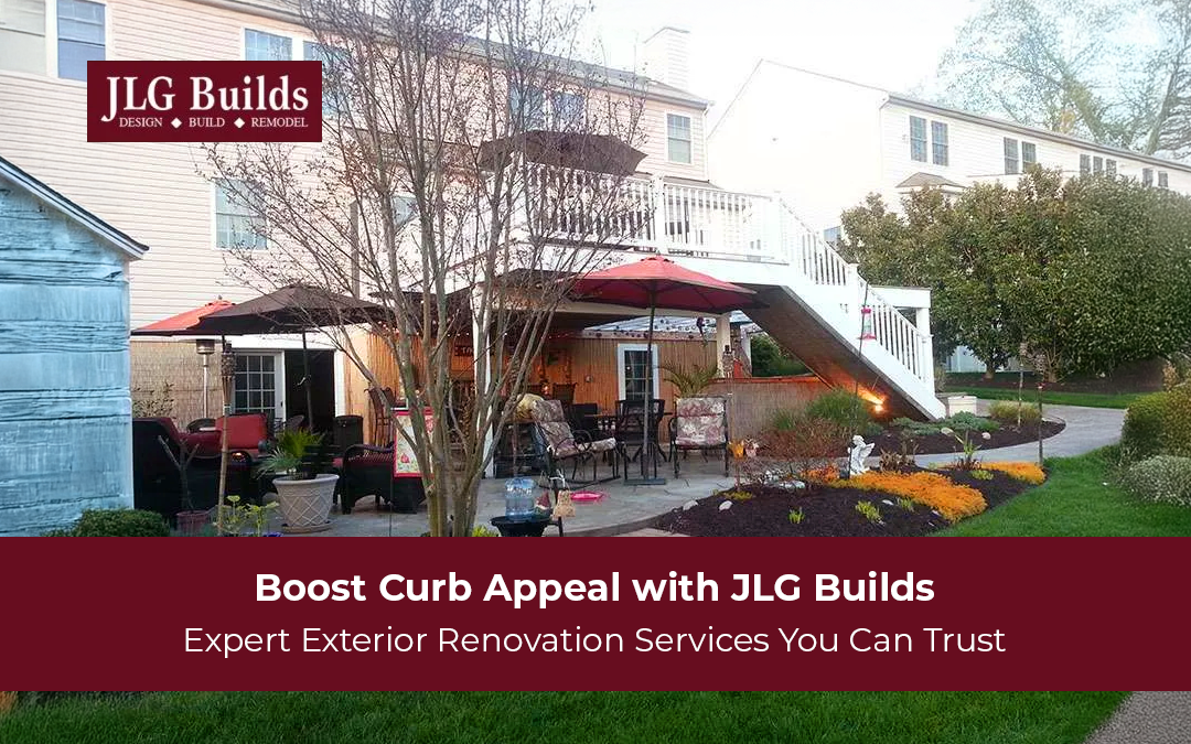 Exterior renovation made seamless with JLG Builds' skilled craftsmanship.