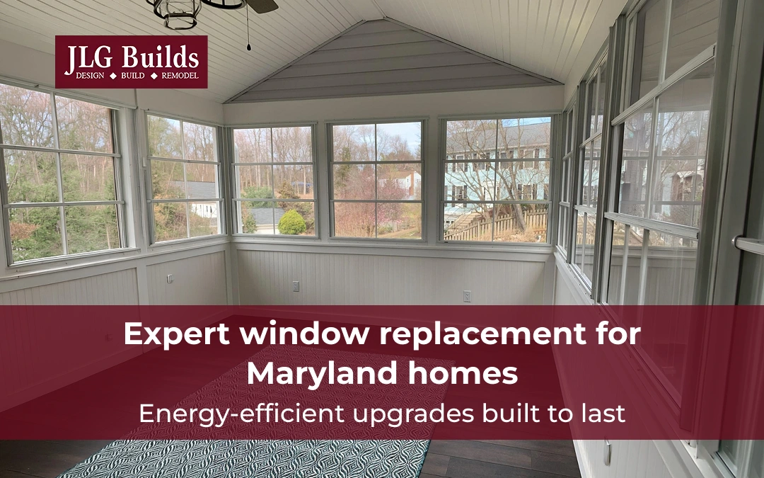 Improve energy efficiency and home value with window installation and replacement by JLG Builds.